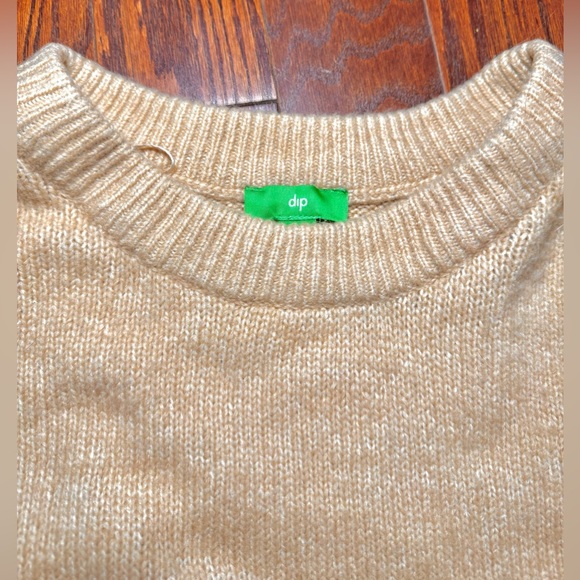 Beige Sweater Blended Wool Oversized Unisex - Picture 3 of 14